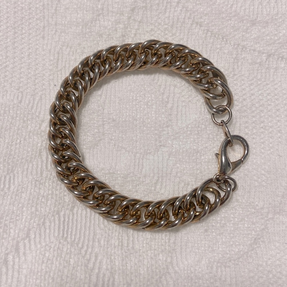 Thick Gold Chain Bracelet with Lobster Clasp Brandy Melville